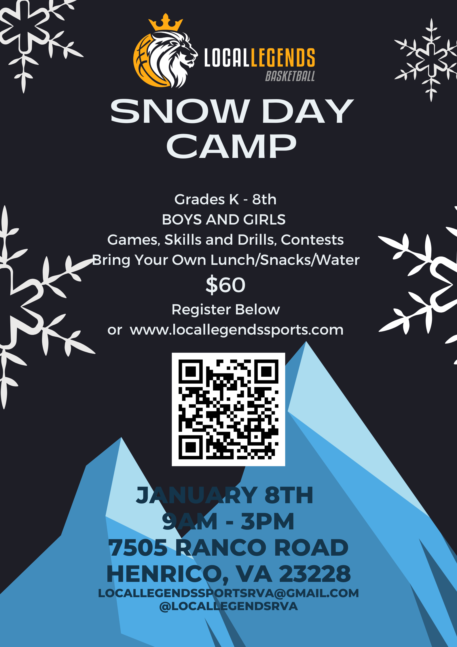 Snow Day Clinic 1-8