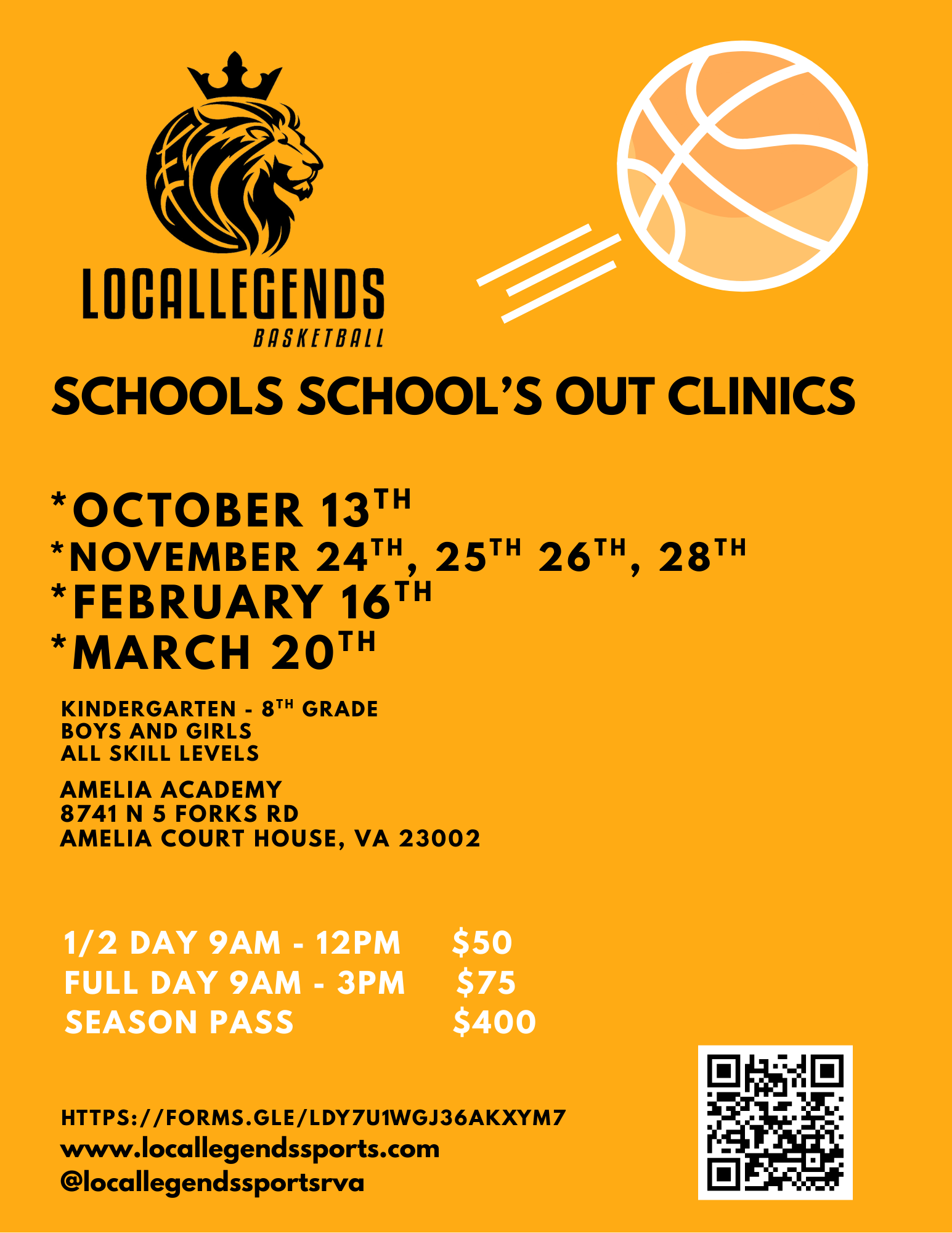 Amelias SCHOOLS OUT CLINCS 2526 (Real Estate Flyer)