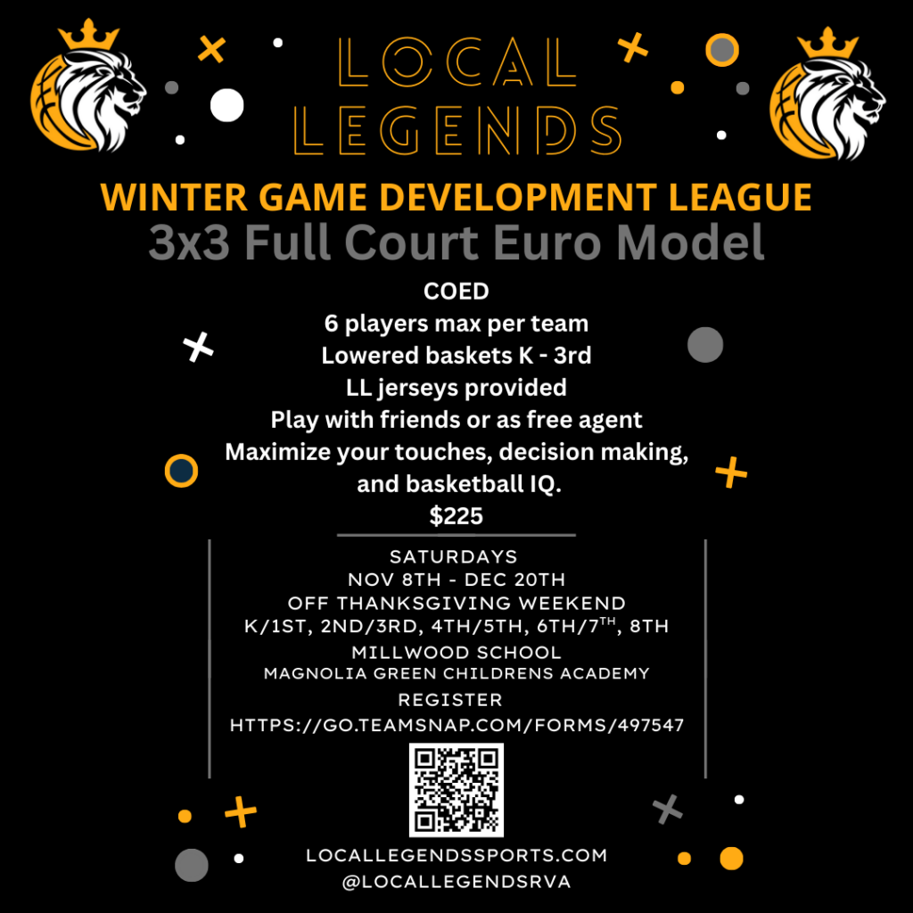 Local Legends Winter 3x3 Basketball League