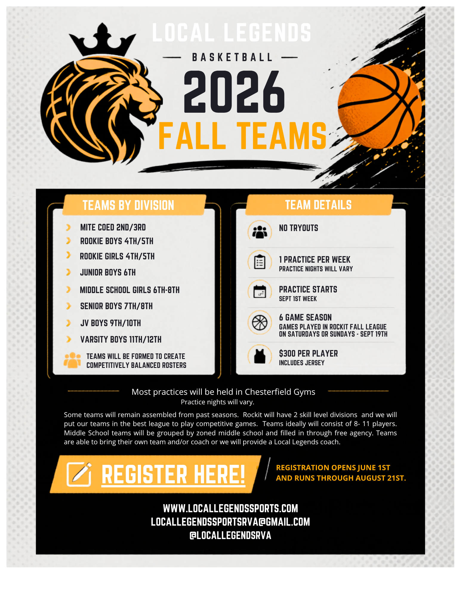 2026 Fall Teams